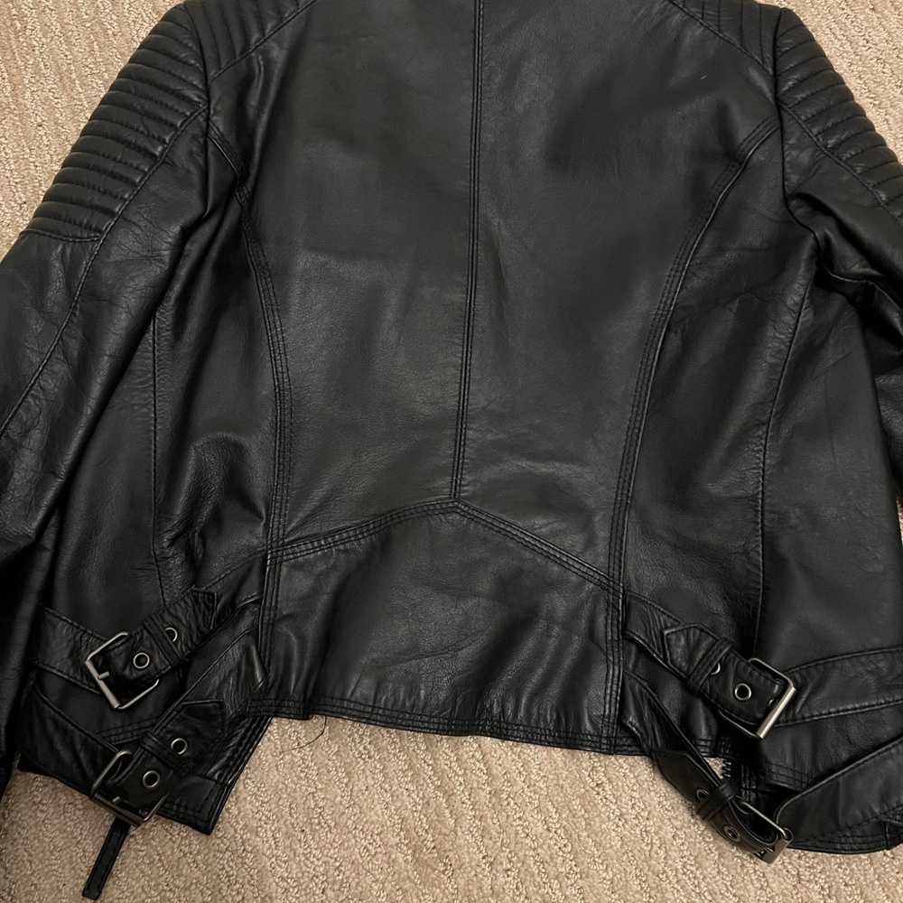 Zara Basic Moto Leather Jacket - image 2